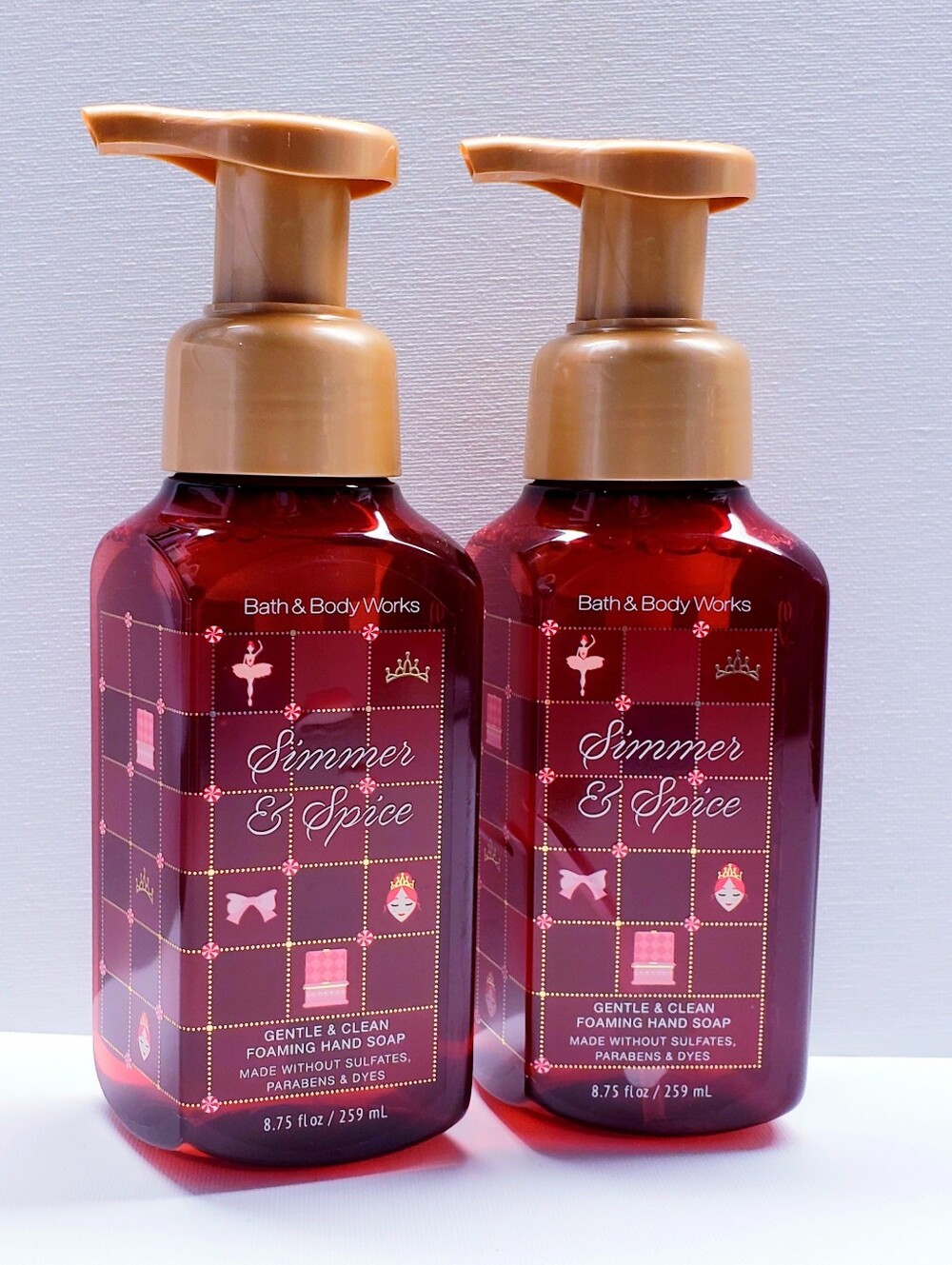 Bath & Body Works SIMMER & SPICE Gentle Foaming Hand Soap, 8.75 oz -2 pcs